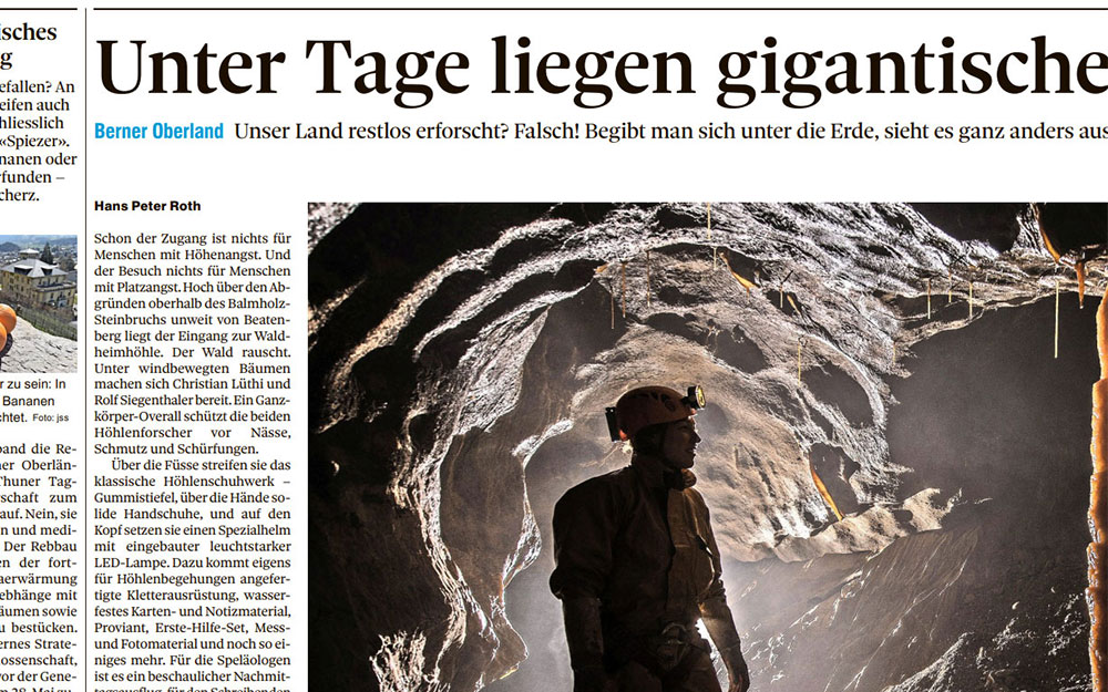 Höhlensystem Niederhorn